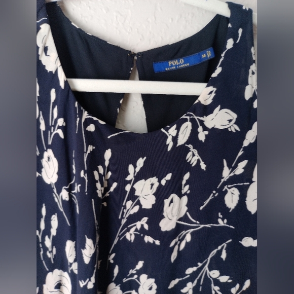 Polo by Ralph Lauren Black and White Flutter Sleeve Blouse Size 14 - Picture 2 of 8